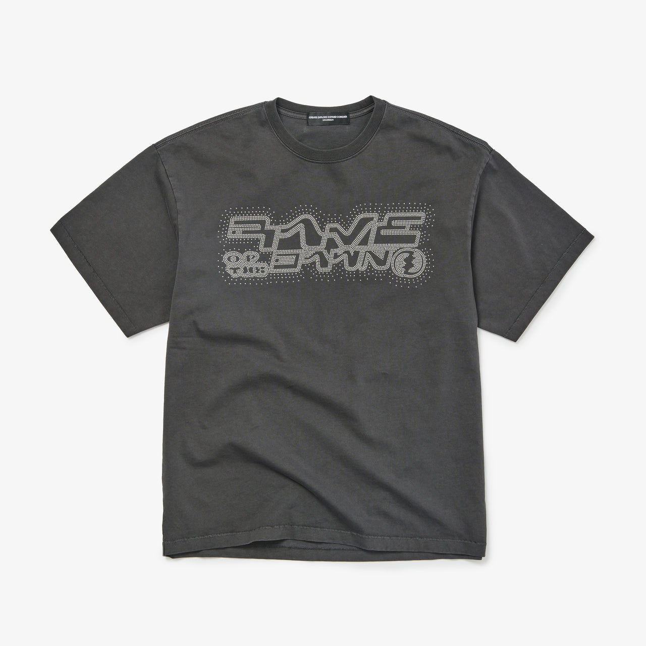 Rave Of the Dawn Slogan T-Shirt in Vintage Black