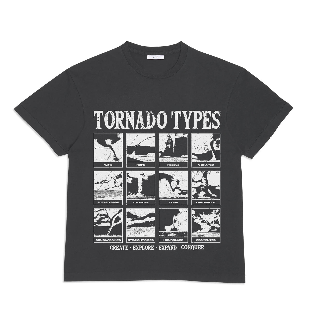 Tornado Type T-shirt in Washed Black