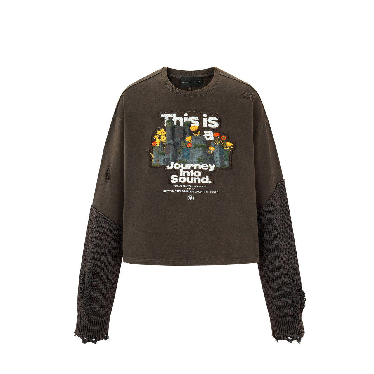 Psychedelic Castle Round Neck Sweater