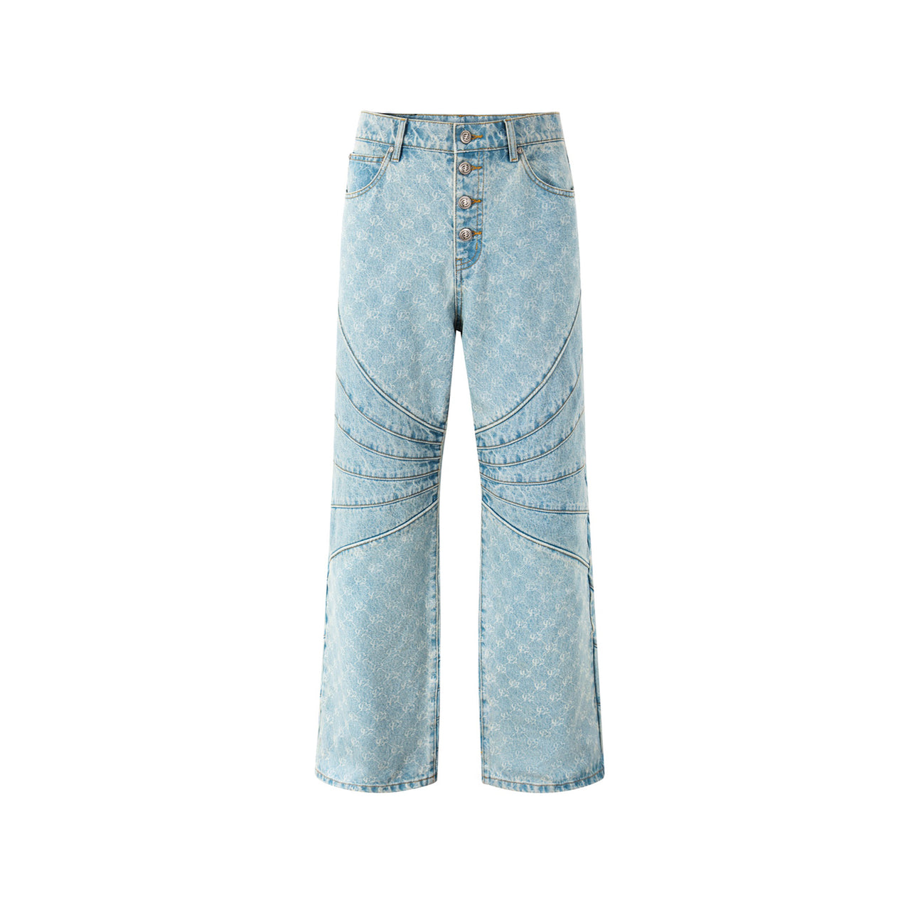Deep Washed Monogram Knight Jeans