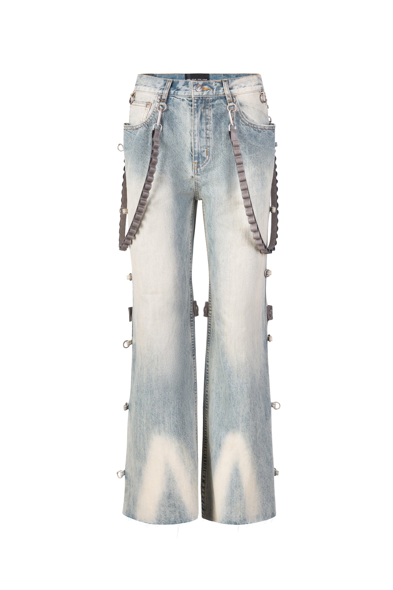 Signature Leather Chain Jeans