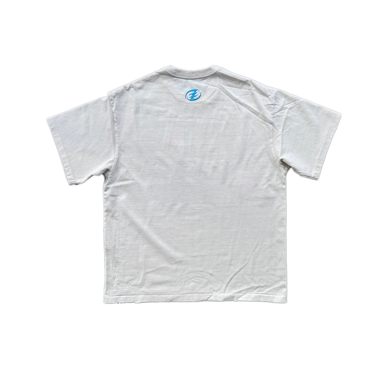 Vintage Graffiti Logo T-shirt in White Grey